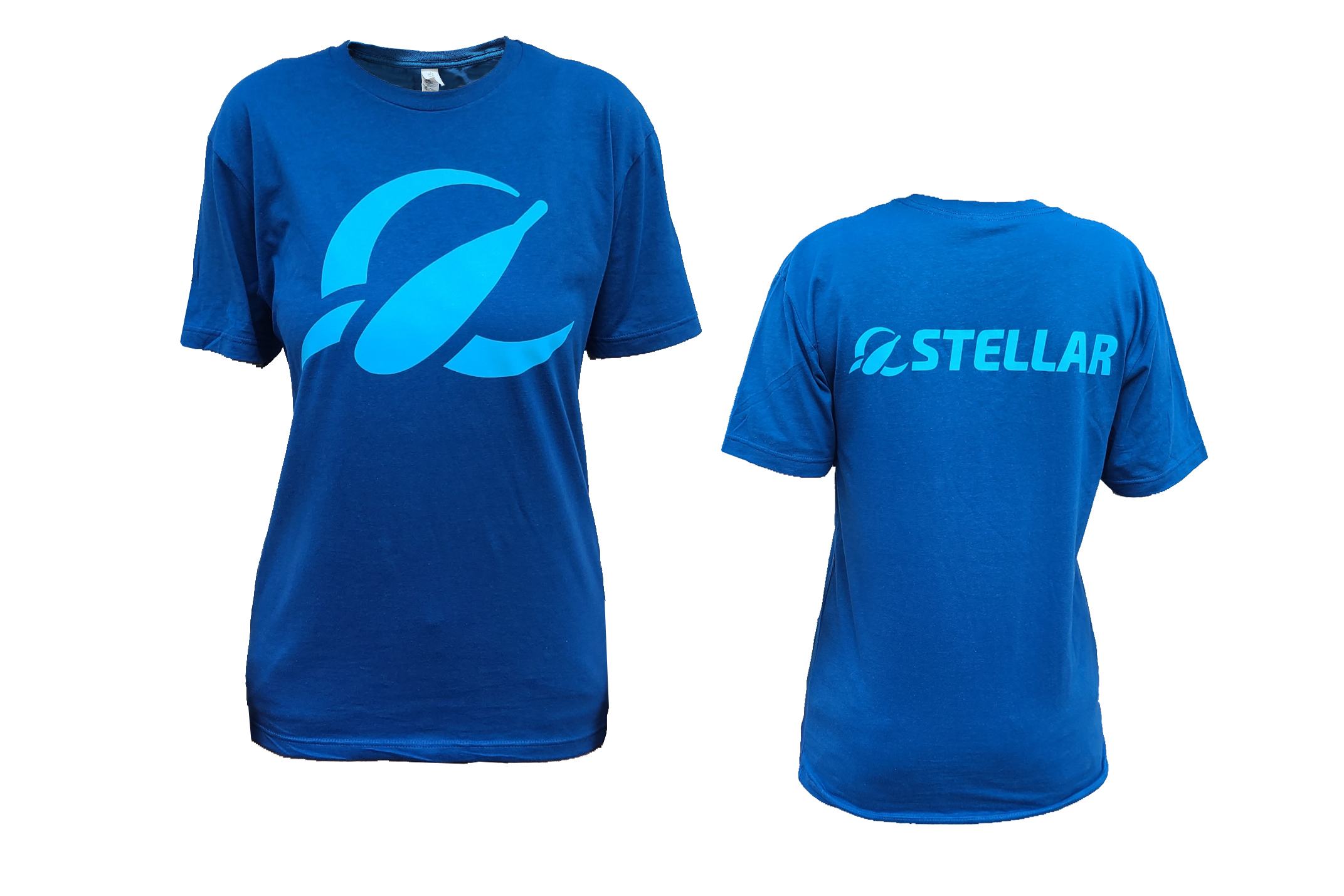 Blue Logo Tri-Blend T Shirt